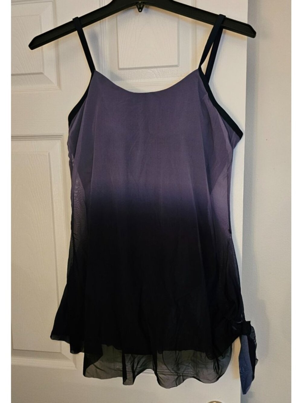 NWOT Island Waves Womens Ombre Navy & Blk Swimsuit Sz 1X Coastal Resort Cruise
